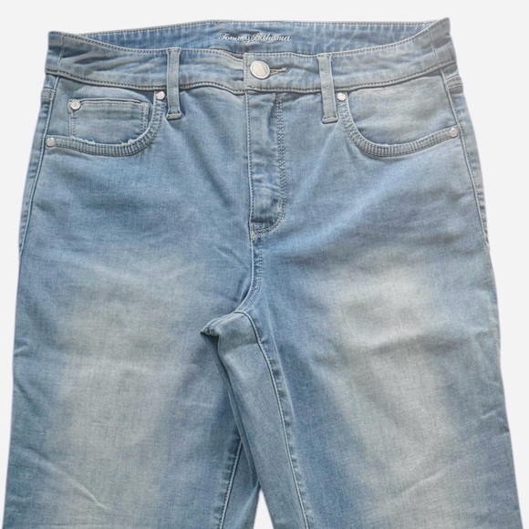 Tommy Bahama Boracay Indigo High-Rise Kick Flare Jeans - Picture 7 of 16